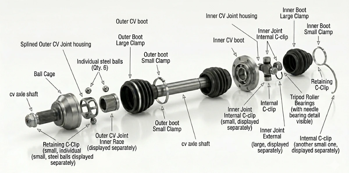 Bad CV Axle Symptoms: A Manufacturer's Guide to Diagnosis and Replacement